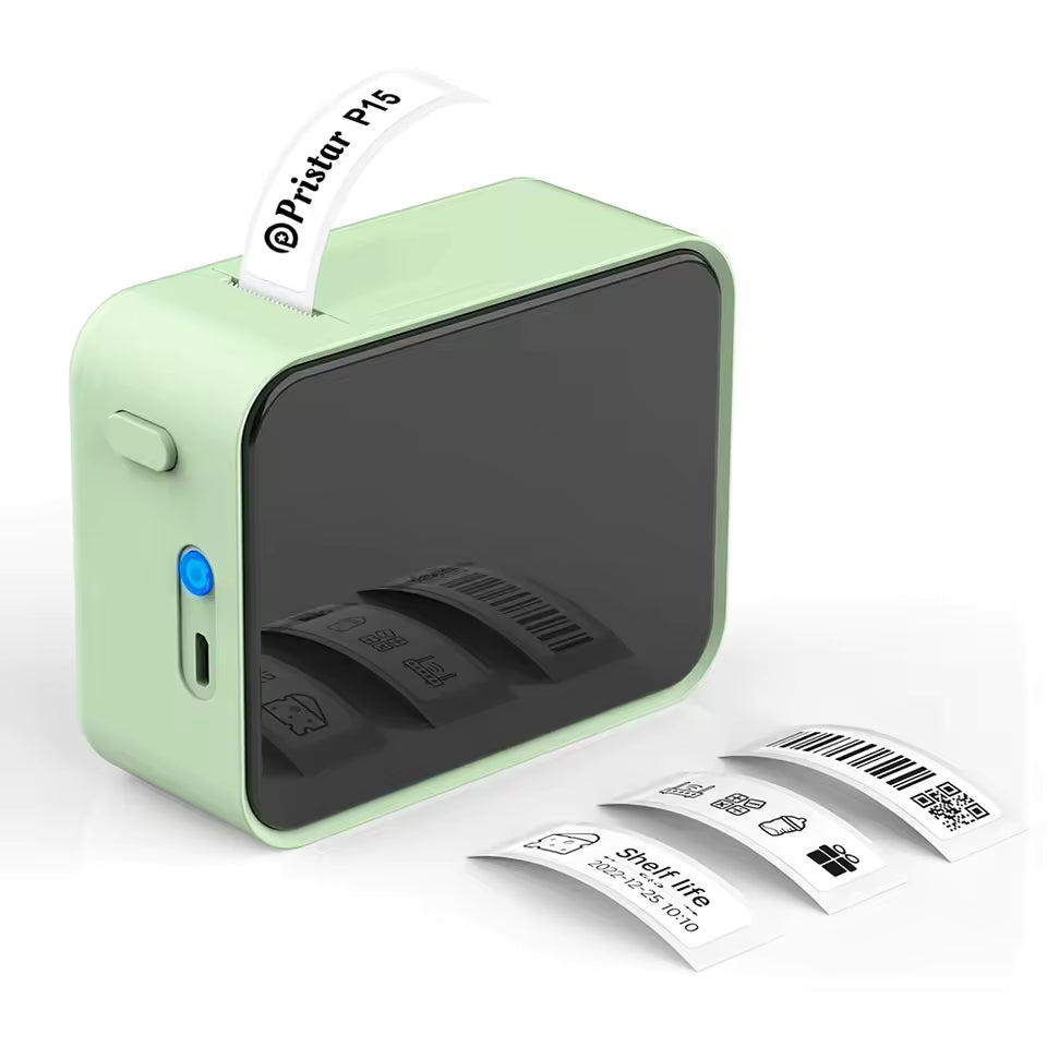 Wireless Bluetooth Label Printer Portable Thermal Printer Marklife P15 Inkless Labeling Machine Mini Label Maker P15 Sticker